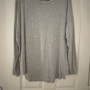Gray Long Sleeve Top